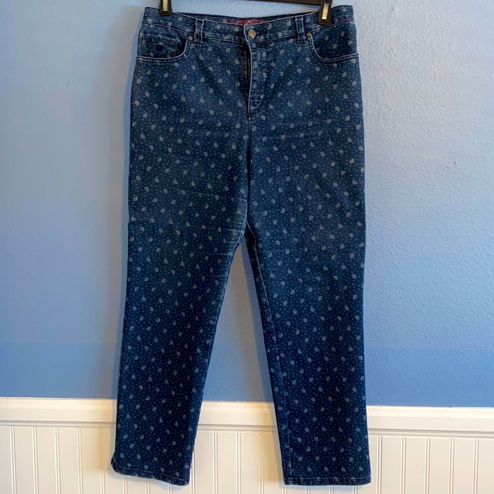 Printed jeans, Gloria Vanderbilt- Amanda,